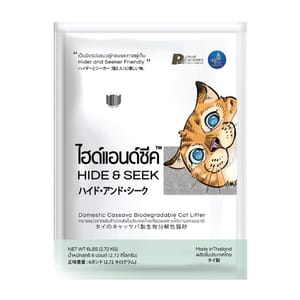 HIDE HIDE & SEEK 泰國天然木薯環保生物降解貓砂 原味 6L 6L 正面圖