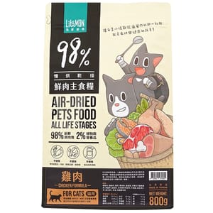 怪獸部落 怪獸部落 貓糧 98%鮮肉主食貓糧 雞肉 1.8kg 8kg 正面圖