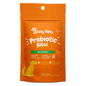 Zesty Zesty Paws 益生菌咀嚼軟粒 南瓜味 PROBIOTIC BITES PUMPKIN 10CT POUCH 正面圖