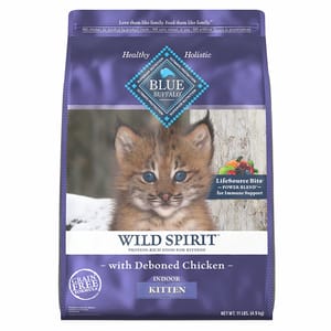 BLUE BLUE BUFFALO 貓糧 幼貓室內貓 雞肉配方 11lb 11lb  正面圖