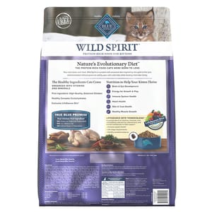BLUE BLUE BUFFALO 貓糧 幼貓室內貓 雞肉配方 11lb 11lb  背面圖