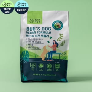 韓國Bug's 韓國Bug's Pet 超級低敏 狗糧 全犬種 主食糧 高級蟲蛋白 體重控制 1.2kg 2kg 正面圖
