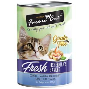 Fussie Fussie Cat 貓罐頭 漁夫之籃 400g 400g 正面圖
