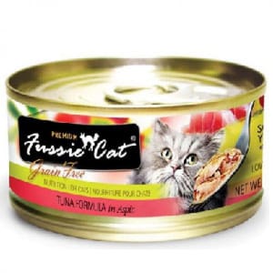 Fussie Fussie Cat 貓罐頭 黑鑽 吞拿魚 Tuna Formula in Aspic 80g 80g 正面圖