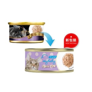 My My baby 貓罐頭 吞拿魚塊 Flaked Tuna 85g 85g 正面圖