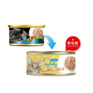 My My baby 貓罐頭 精選吞拿魚塊 Select Flaked Tuna 85g 85g 正面圖