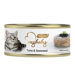 My My baby 貓罐頭 吞拿魚及海藻 Tuna with Seaweed 85g 85g  正面圖