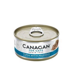 CANAGAN原之選 CANAGAN原之選 貓罐頭 無穀物貓罐頭 吞拿魚及青口 75g 75g  正面圖