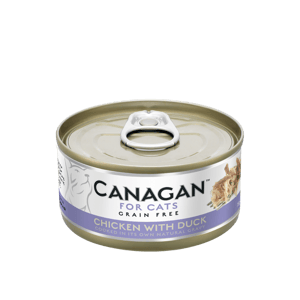 CANAGAN原之選 CANAGAN原之選 貓罐頭 無穀物貓罐頭 雞肉及鴨肉 75g 75g  正面圖