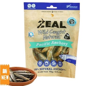 ZEAL ZEAL 貓狗小食 紐西蘭 冷凍脫水野生太平洋鯷魚 Freeze Dried Pacific Anchovy 70g 70g 正面圖