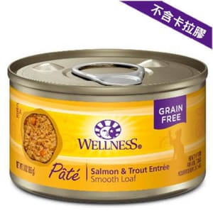 WELLNESS WELLNESS Pate 貓罐頭 營養三文魚及鱒魚 Salmon with Trout 3oz 3oz  正面圖