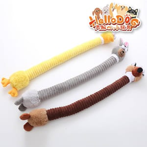 HelloDOG HelloDOG 玩具嚴選 長頸動物耐咬發聲磨牙潔齒1件   背面圖