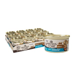 WELLNESS WELLNESS CORE 貓罐頭 無穀物 Classic Pate 海洋魚配方 白魚,三文魚及鯡魚 5.5oz 156g 5oz 正面圖