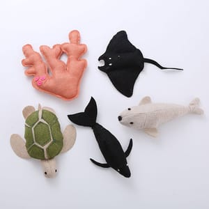 HelloDOG HelloDOG 玩具嚴選 毛絨貓玩具 帆布海洋動物 1隻   正面圖