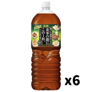 日本Asahi 日本Asahi 天然解脂 樽裝 普洱烏龍茶 2L 1箱6支 - 清貨優惠 2L 正面圖
