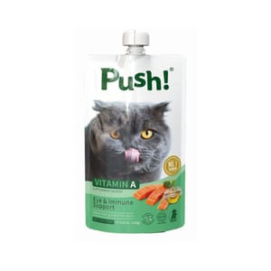 Push! Push! 噗滋包 機能貓貓主食肉泥 鮭魚+鮪魚 110g 110g 正面圖