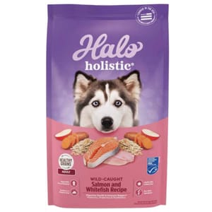 HALO HALO 狗糧 成犬糧 野生三文魚及白魚配方 21lb 21lb  正面圖