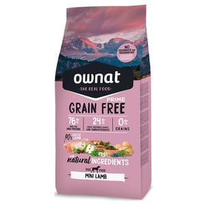 ownat ownat 狗糧 全齡犬糧 放牧草飼小羔羊 小顆粒 400g 400g 正面圖