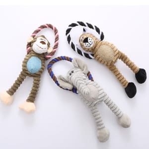 HelloDOG HelloDOG 玩具嚴選 拉扯啃咬狗公仔 獅子大象 1件 正面圖