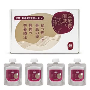 貓狗罐頭工房 貓狗罐頭工房 貓濕糧 醫療費削減系列 無穀腸胃敏感配方 特級保健肉泥餐包 三文魚 50g*4包 50g 正面圖