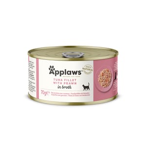 Applaws Applaws 貓罐頭 天然優質吞拿魚及蝦 Tuna with Prawn 70g 70g  正面圖