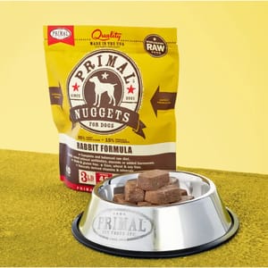 Primal Primal 狗糧 急凍鮮肉磚系列 兔肉配方 3lb 3lb  正面圖