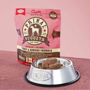Primal Primal 狗糧 急凍鮮肉磚系列 火雞配方 3lb 3lb  正面圖