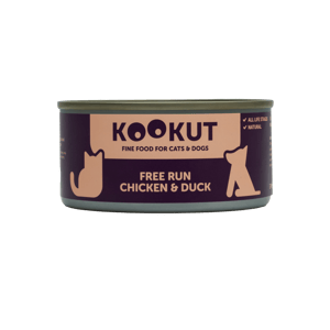 KOOKUT KOOKUT 貓狗罐頭 100% 天然 放養雞及鴨 150g 150g 正面圖