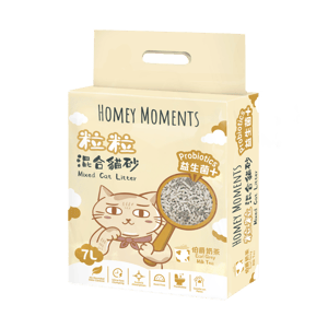 Homey Homey Moments 益生菌活性碳粒粒 混合貓砂 7L 7L 正面圖