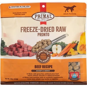 Primal Primal 狗糧 脫水凍乾肉粒系列 牛肉配方 16oz 賞味期限 2025.04 16oz 正面圖