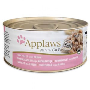 Applaws Applaws 貓罐頭 天然優質吞拿魚及蝦 Tuna with Prawn 156g 156g  正面圖