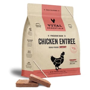 VITAL VITAL ESSENTIALS 狗糧 凍乾脫水生肉糧 迷你肉餅 雞肉 14oz 14oz 正面圖