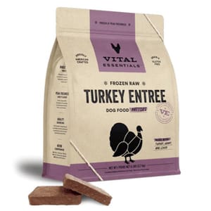VITAL VITAL ESSENTIALS 狗糧 凍乾脫水生肉糧 迷你肉餅 火雞肉 14oz 14oz  正面圖
