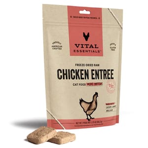 VITAL VITAL ESSENTIALS 貓糧 凍乾脫水生肉糧 迷你肉餅 雞肉 8oz 8oz 正面圖