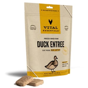 VITAL VITAL ESSENTIALS 貓糧 凍乾脫水生肉糧 迷你肉餅 鴨肉 8oz 8oz  正面圖