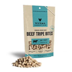 VITAL VITAL ESSENTIALS 凍乾狗小食 牛肚粒 2.3oz 3oz 正面圖