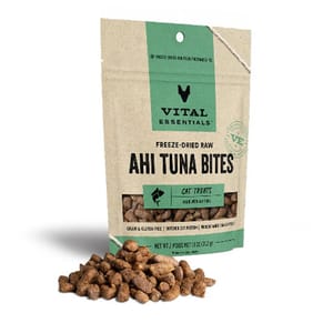 VITAL VITAL ESSENTIALS 凍乾貓零食 吞拿魚粒 1.1oz 1oz 正面圖