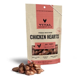 VITAL VITAL ESSENTIALS 凍乾狗小食 雞心粒 1.9oz 9oz 正面圖