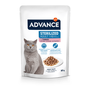 ADVANCE ADVANCE 貓濕糧 日常護理 成貓配方 火雞 85g 85g 正面圖