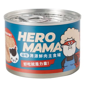 HeroMama HeroMama 貓主食罐 鮮肉溯源系列 黑羽土雞 165g JS016 165g 正面圖