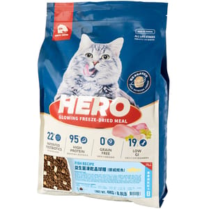 HeroMama HeroMama 貓糧 益生菌晶球糧 機能關節鱈魚 4kg 4kg 正面圖
