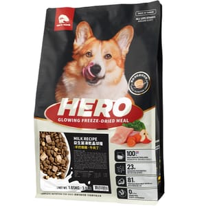 HeroMama HeroMama 狗糧 益生菌晶球糧 羊奶燉雞+牛肉丁 1.65kg 65kg  正面圖