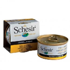 Schesir Schesir 啫喱貓罐頭 吞拿魚及蟹肉飯 85g 85g  正面圖
