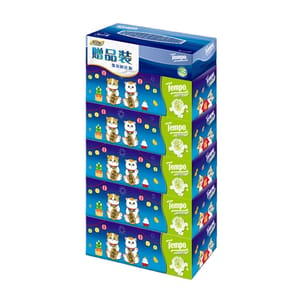 Tempo Tempo 盒裝紙巾茉莉花香味 Mofusand 限定5+1盒装 正面圖