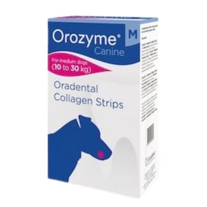 Ecuphar Ecuphar Orozyme Collagen Strips 科盾狗用骨膠原潔牙條 中型犬 狗用 正面圖