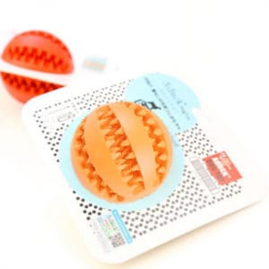 Aduck Aduck 橡膠食物誘導彈力球狗狗訓練玩具 正面圖