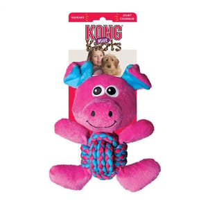 KONG KONG Weave Knots Pig 22cm   正面圖