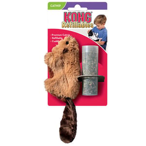 KONG KONG Refillable Catnip Beaver 正面圖