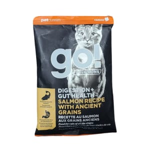 GO! GO! SOLUTIONS 貓糧 古早穀物腸胃保健系列 三文魚 100g 試食裝 100g 正面圖