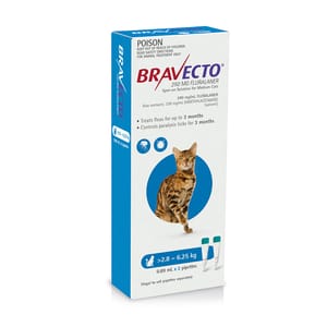 Bravecto Bravecto Spot On Cat Blue 0.89ml  2P 89ml  正面圖